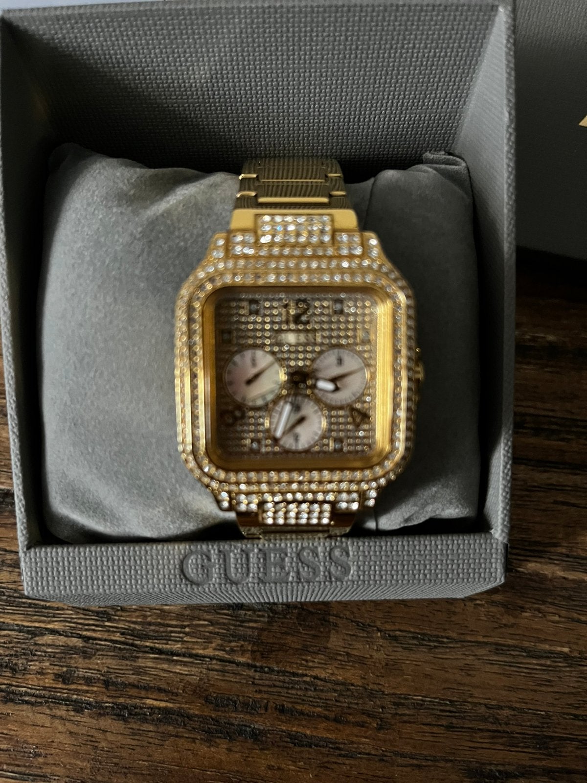 Nog Nieuw in doos Origineel Guess Horloge, Ophalen of Verzenden, Zo goed als nieuw, Staal, Guess