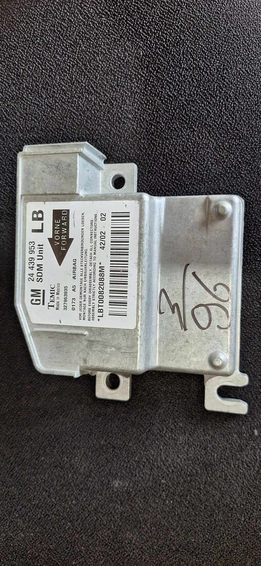 Originele Airbag Stuurmodule Computer Sensor Opel Corsa C Me, Gebruikt, -, -, Opel