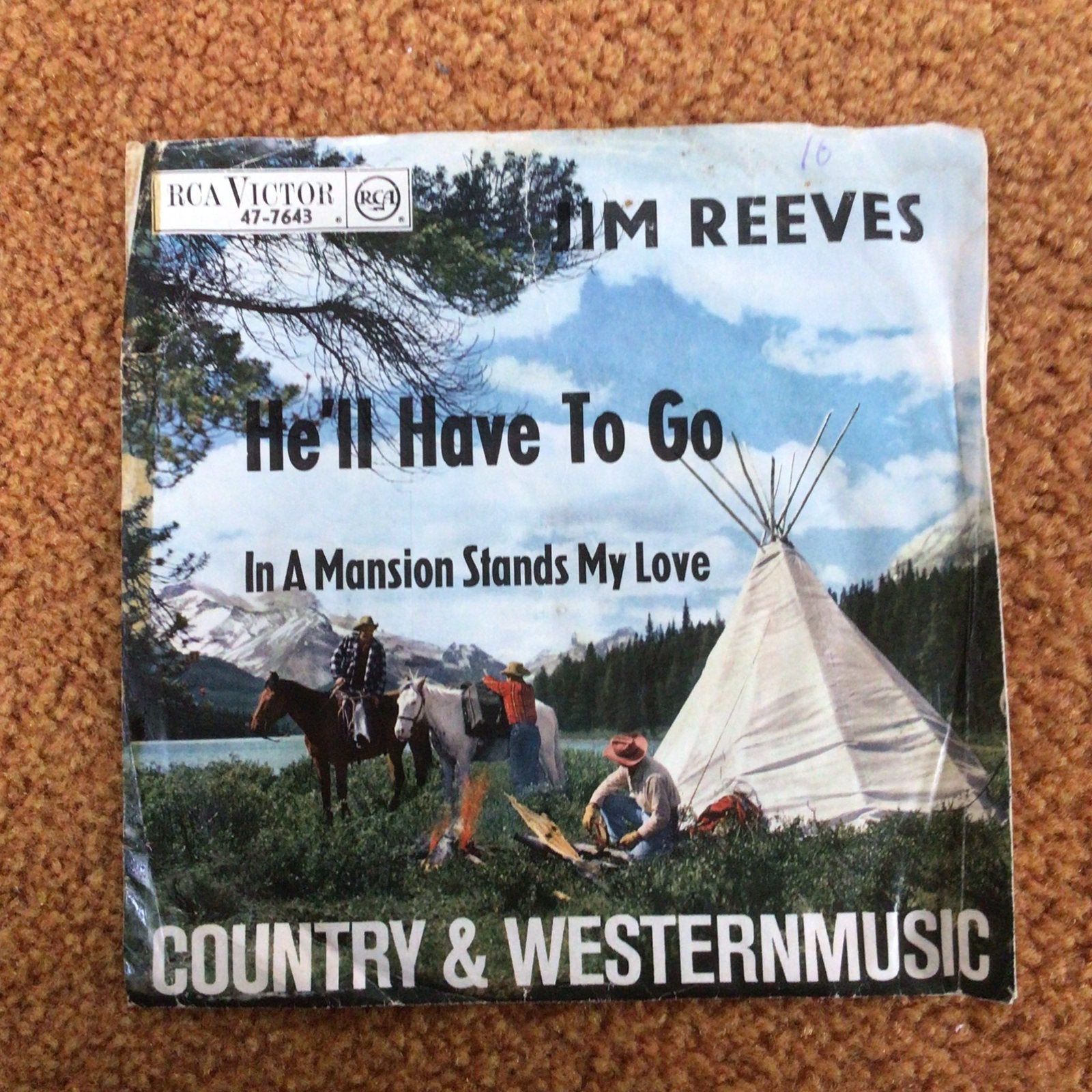 Jim Reeves - 2 singles voor 3 euro, Ophalen of Verzenden