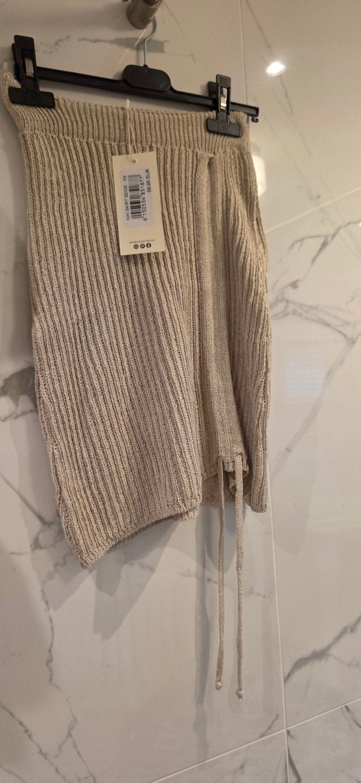 Niki Knitted Skirt Beige - XS moost wanted, Kleding | Dames, Verzenden, Beige, Nieuw, Boven de knie