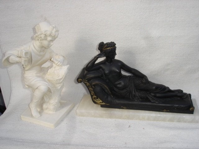 TWEE Klassieke beelden G. Ruggeri Italy jaren 60, Antiek en Kunst, Ophalen of Verzenden, 20 - 50 cm, Overige materialen, Beeld