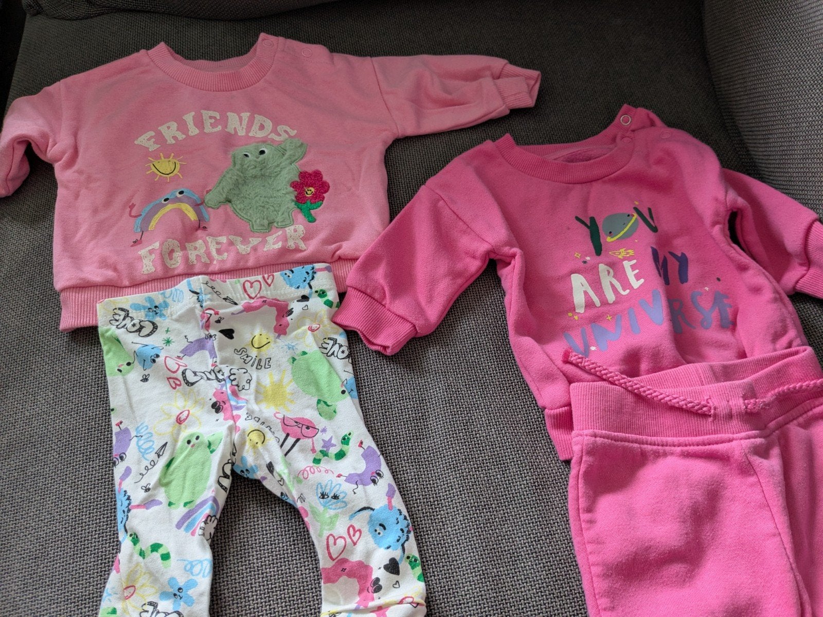 Volledig babypakket kleding maat 50-68 met slaapzakken, Ophalen, Zo goed als nieuw, Meisje