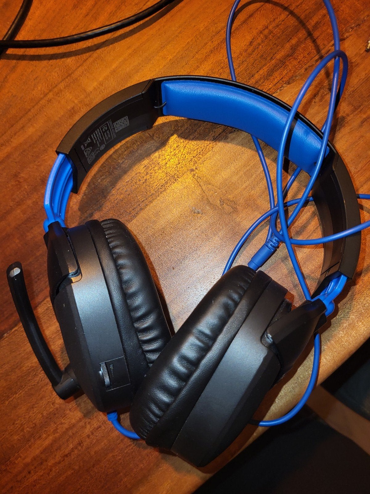 Gaming Headset met Microfoon - Zwart/Blauw, Audio, Tv en Foto, Koptelefoons, Overige merken, Ophalen of Verzenden, Gebruikt, Gaming