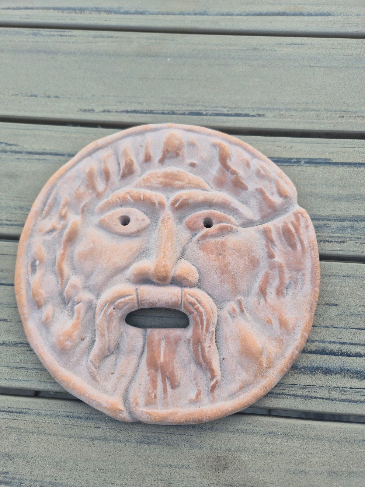 vintage Italiaans terracotta  masker "Mond van de Waarheid", Ophalen of Verzenden