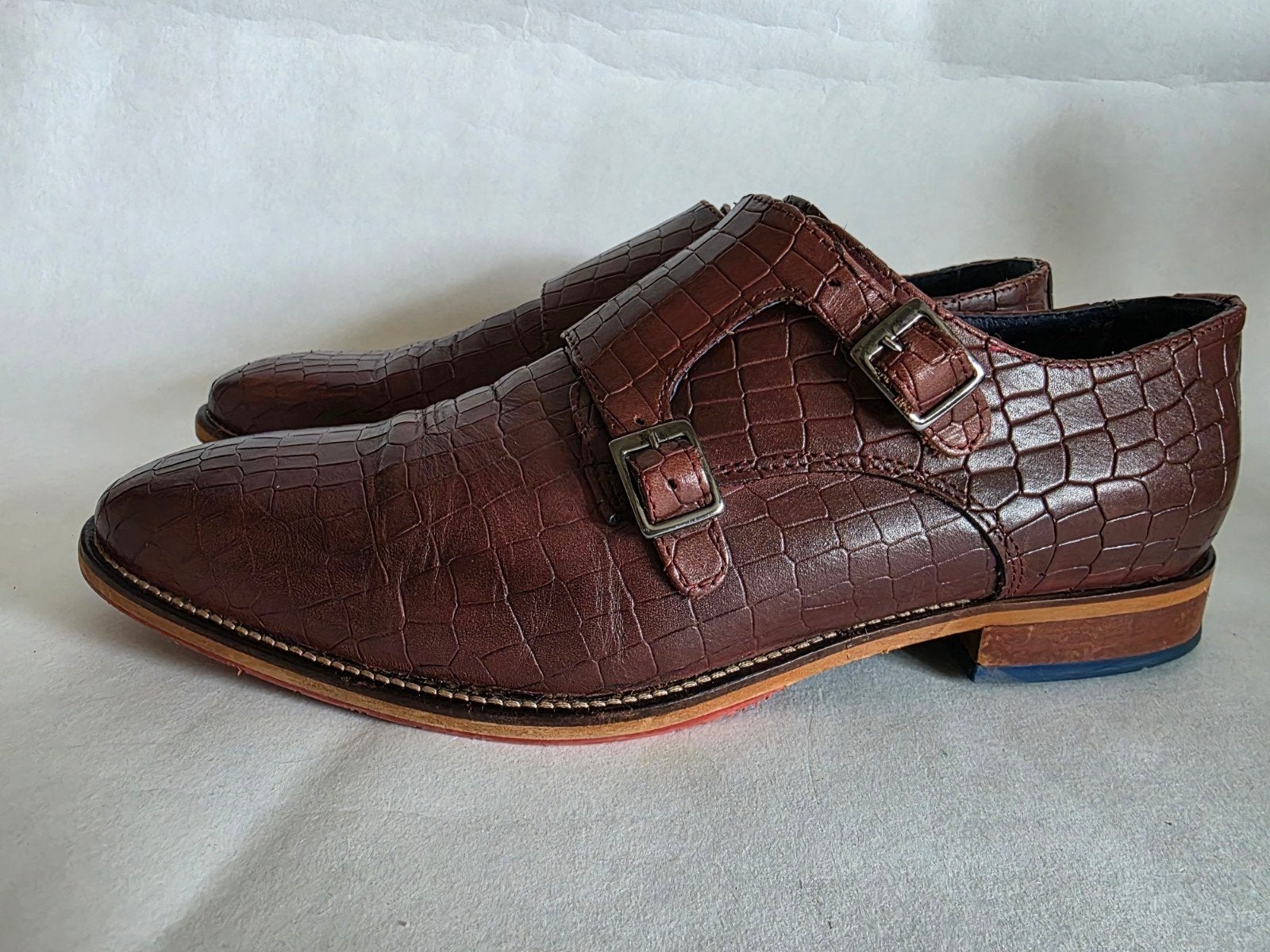 ZGAN Jac Hensen schoenen mt 43 Croco/cognac kleur, Ophalen of Verzenden, Zo goed als nieuw, Bruin