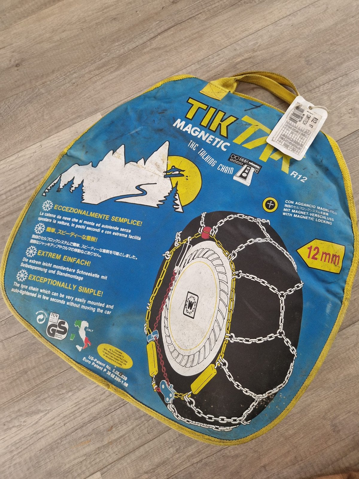 Sneeuwketting tiktak R12 12 mm, Ophalen, Zo goed als nieuw