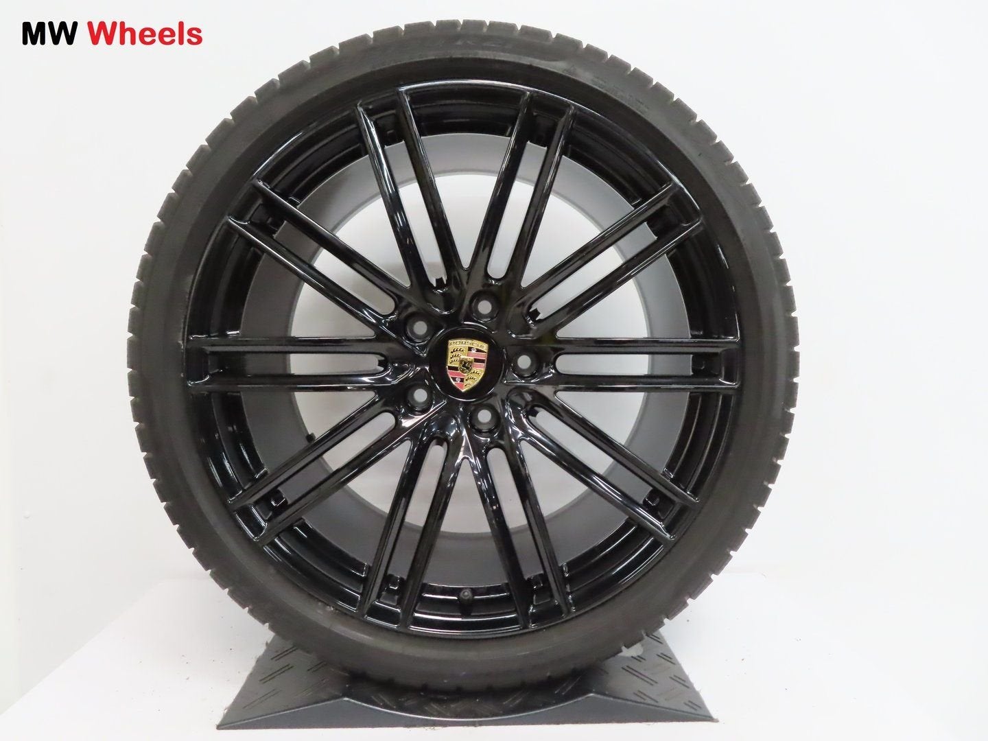 Porsche Panamera 971 Turbo 21 inch velgen met winterbanden, Auto-onderdelen, Banden en Velgen, Gebruikt, -, 275 mm, -
