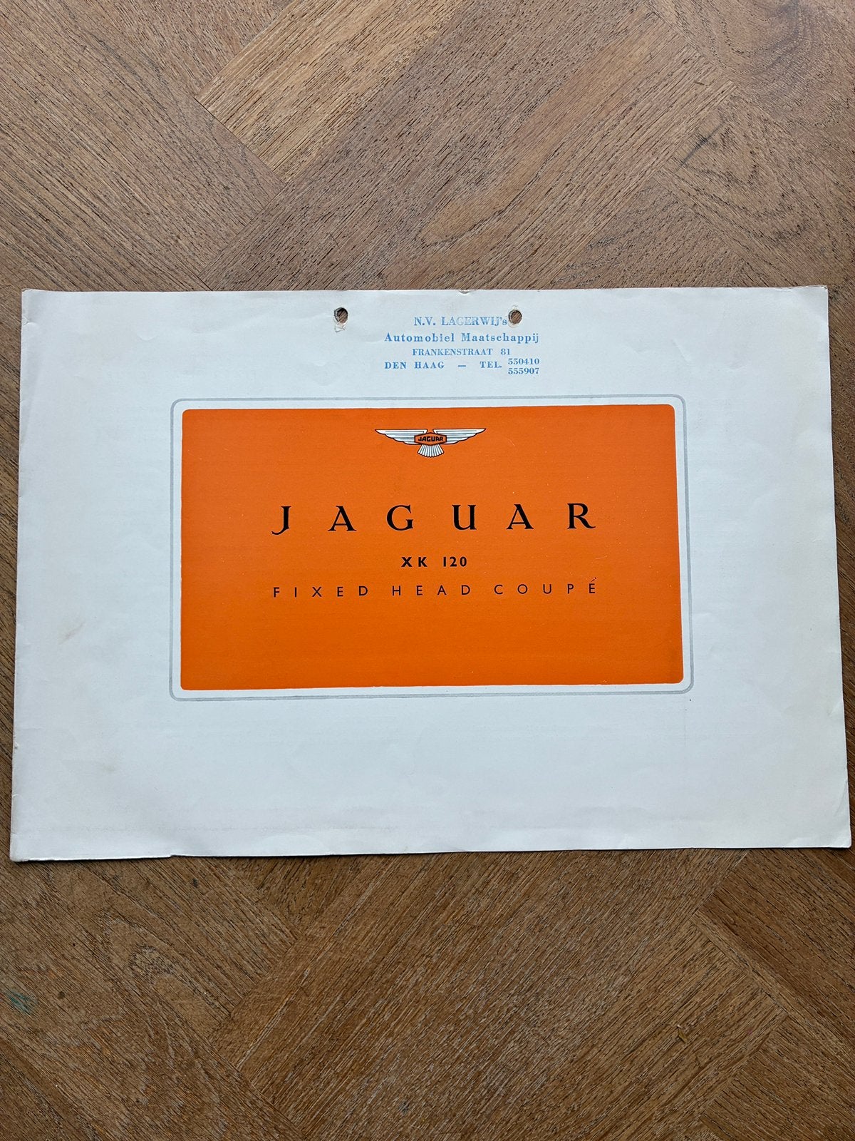 Jaguar XK 120 Fixed Head Coupé brochure, Verzenden, Gelezen, Overige merken