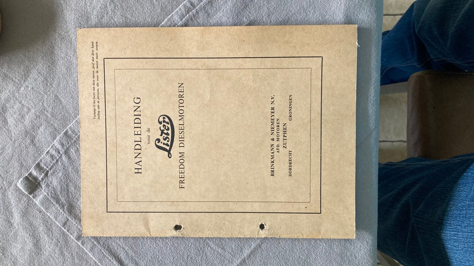 Instructie en onderdeel boeken lister motoren, Ophalen of Verzenden, Zo goed als nieuw, Benzinemotor