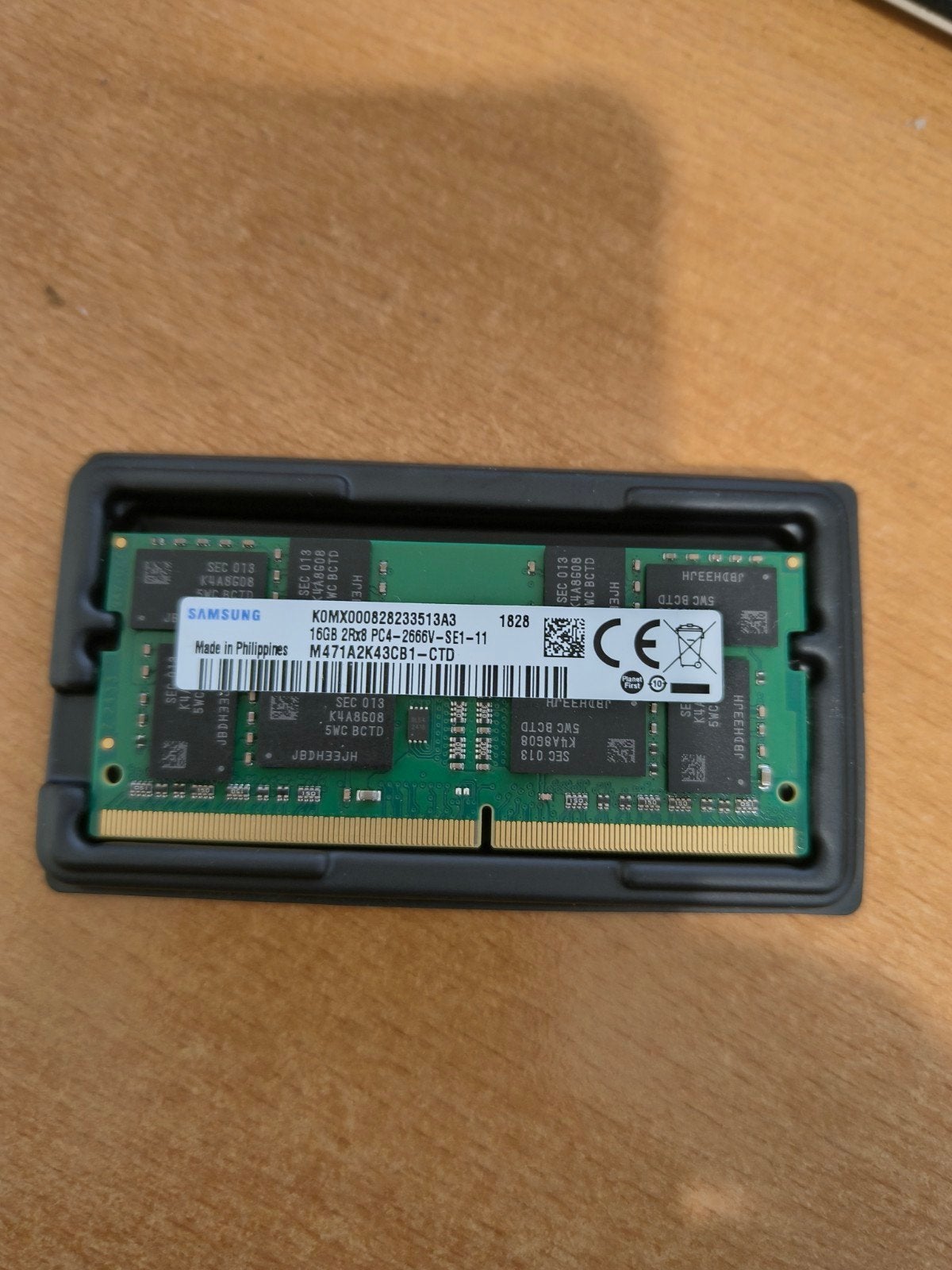Samsung 16GB DDR4 RAM SO-DIMM voor Laptop (2666V), DDR4, Ophalen of Verzenden, Zo goed als nieuw, Laptop