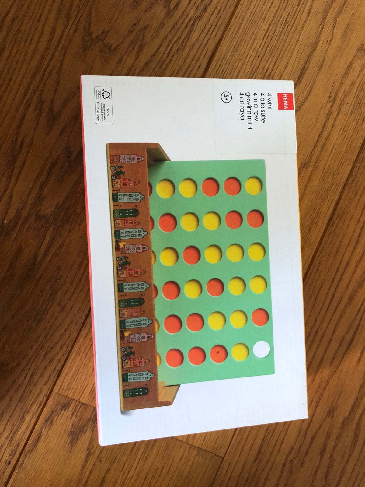 Hema 4 op een rij spel - Zo goed als nieuw, Hobby en Vrije tijd, Gezelschapsspellen | Bordspellen, Een of twee spelers, Ophalen of Verzenden