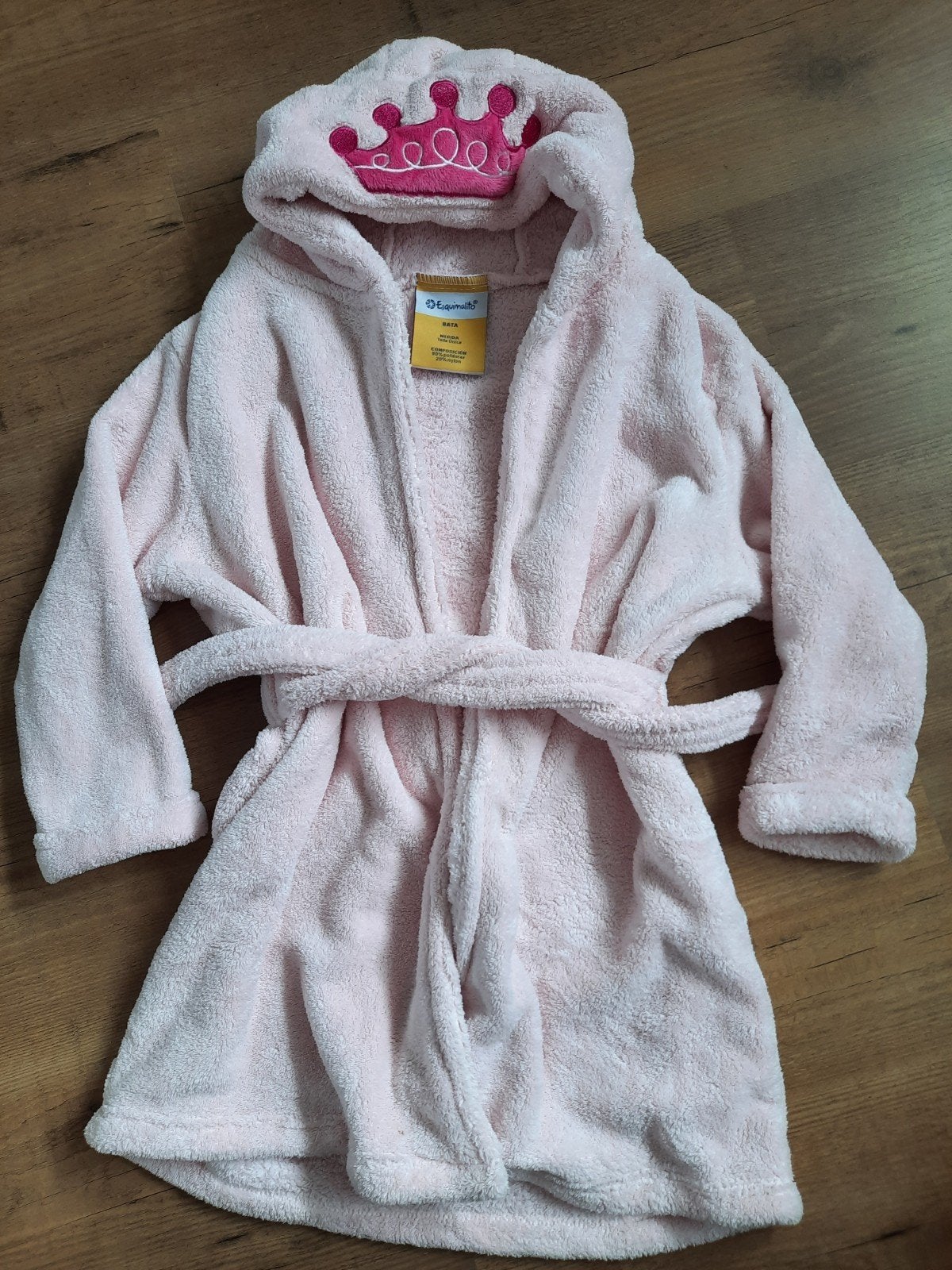Roze badjas met kroon voor meisjes - maat 98-104, Ophalen of Verzenden, Gebruikt, Esquimalillo, Meisje