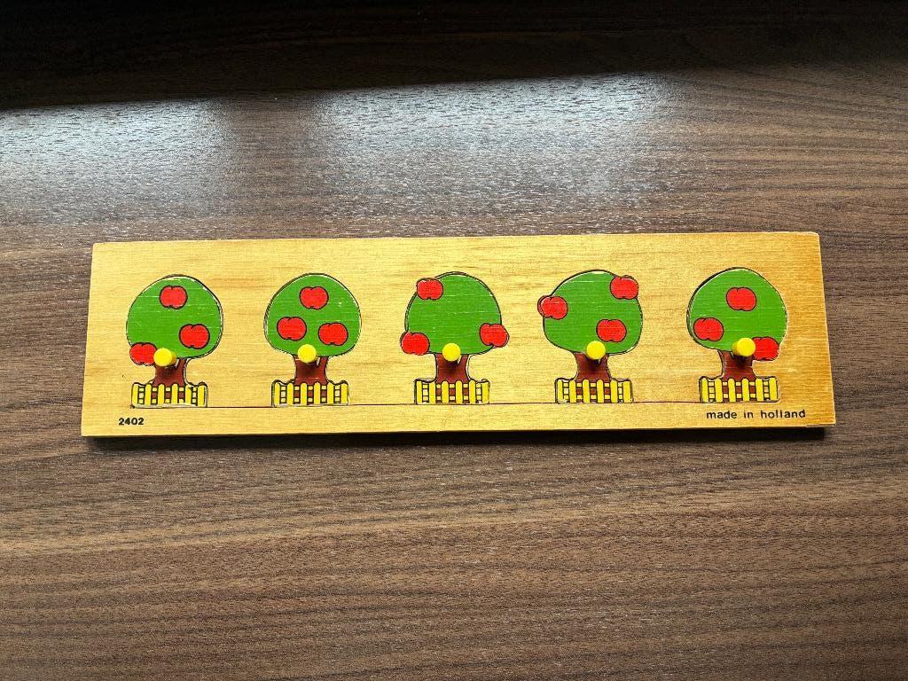 Rolf 2x houten puzzel, Ophalen, Gebruikt, Overige typen