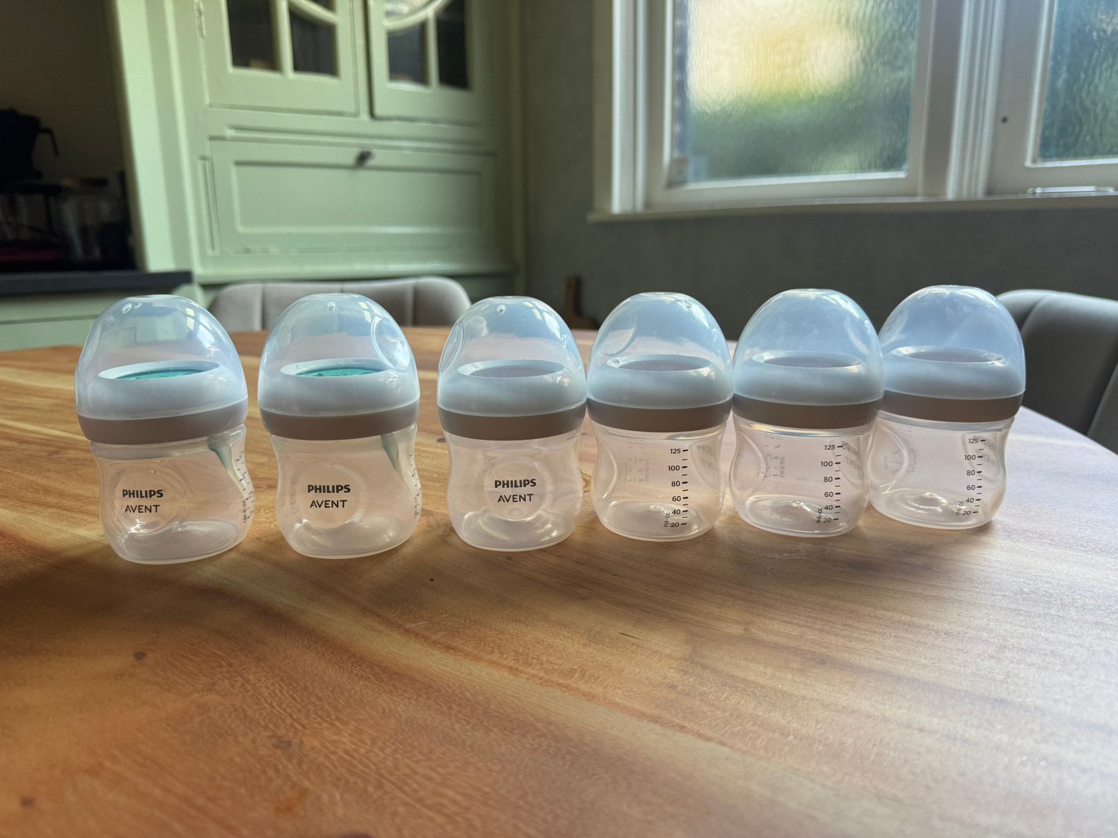 6 Philips Avent flesjes – 125 ml, Ophalen of Verzenden, Babyfles, Philips Avent