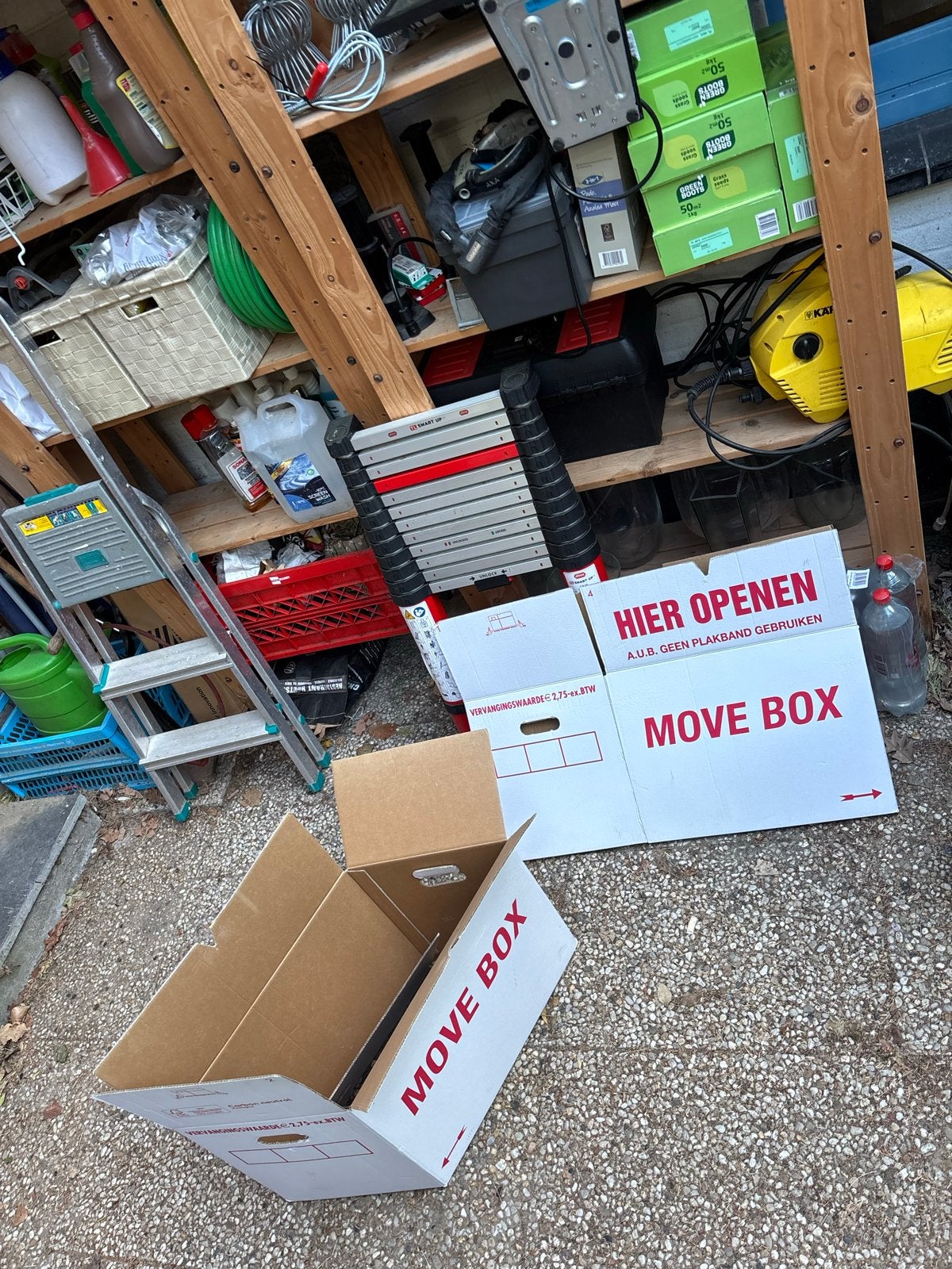 Tientallen stevige gebruikte verhuisdozen - Move Box, Doe-het-zelf en Verbouw, Kratten en Dozen, Doos, 40 tot 60 cm, Opvouwbaar