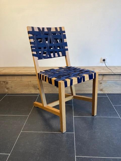 6 Gispen Berlage stoelen , donkerblauw, Huis en Inrichting, Stoelen, Hout, Blauw, Design, Ophalen of Verzenden