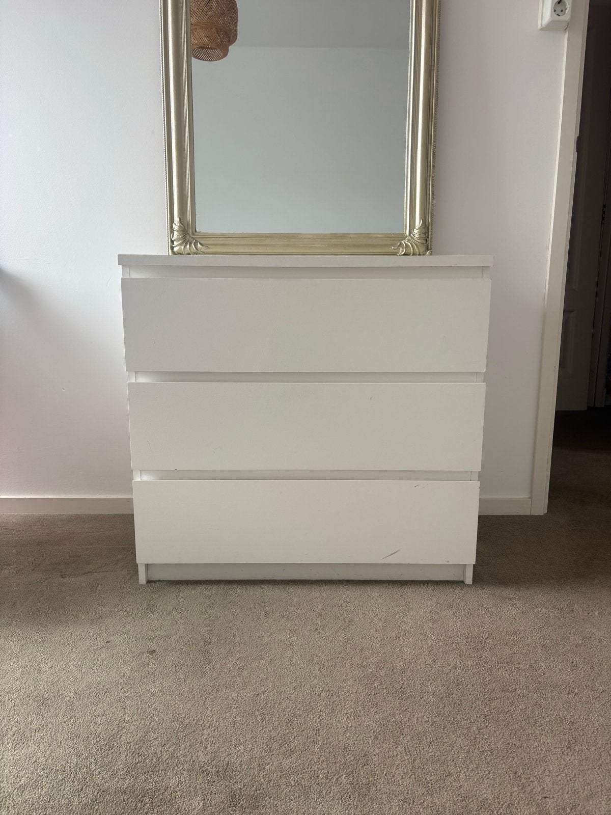 IKEA MALM ladeblok/commode 80x78 cm, 3 of 4 laden, Ophalen of Verzenden, Gebruikt, 25 tot 50 cm