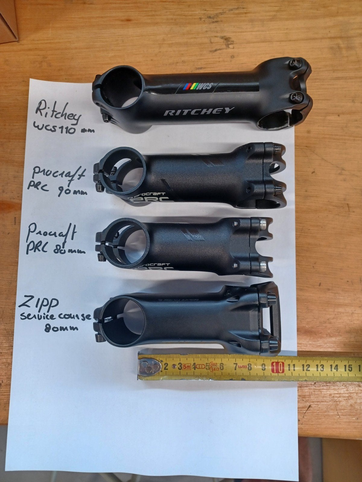 Diverse fietsstuurpennen: Ritchey, Procraft, Zipp, Gebruikt, Stuur, Gravelbike, Ophalen of Verzenden