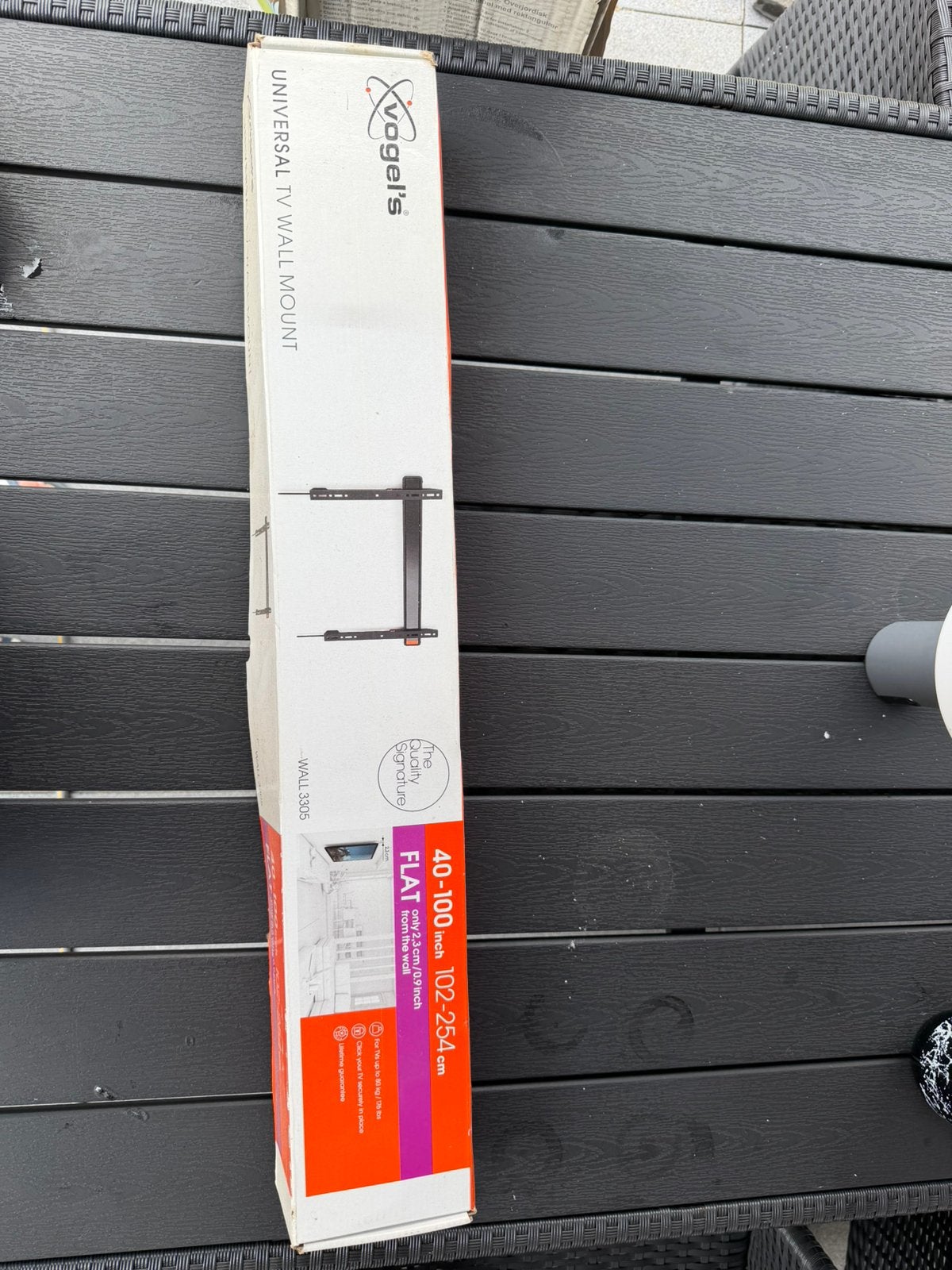 Vogel's WALL3305 TVMuurbeugel–Plat & Universeel(40-100 inch), Ophalen, Zo goed als nieuw