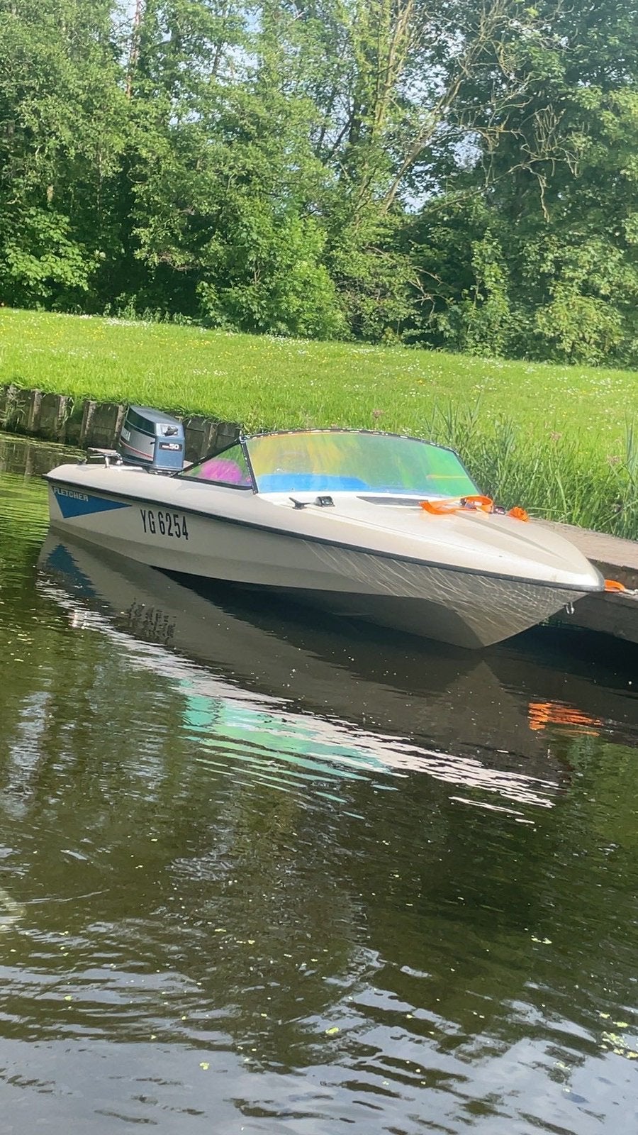 Fletcher arrow speedboot 50pk yamaha, Watersport en Boten, Speedboten, Zo goed als nieuw, Overige merken, Benzine, Minder dan 70 pk
