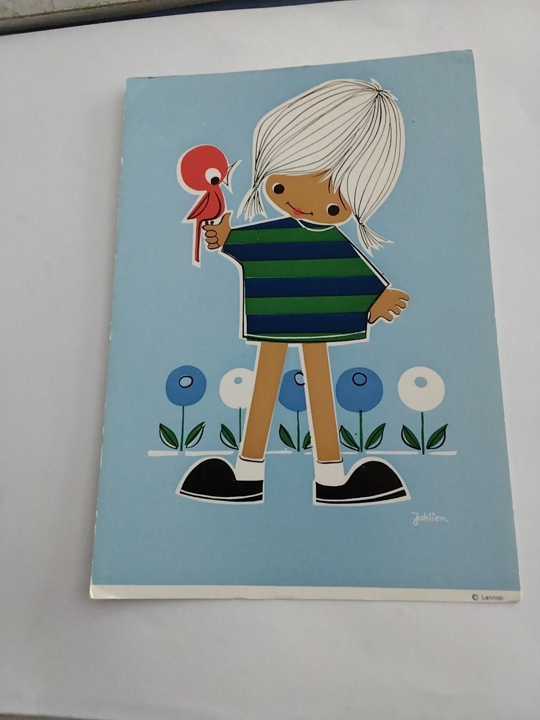 JAKLIEN.  MEISJE. MET VOGEL, Ophalen of Verzenden, Kinderen