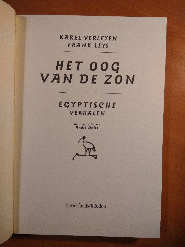 Het oog van de zon. Egyptische verhalen, Ophalen of Verzenden, Zo goed als nieuw