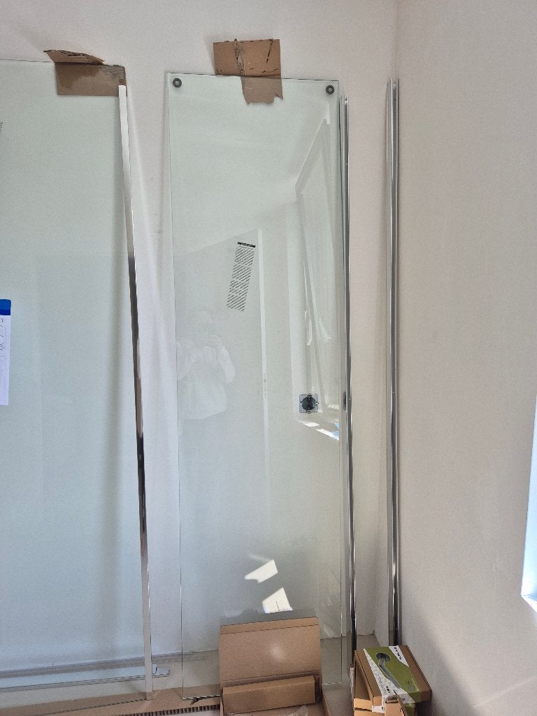 Douchecabine- Ben iMotion Schuifdeur en Zijwand, Ophalen, Nieuw, Glas, Douche