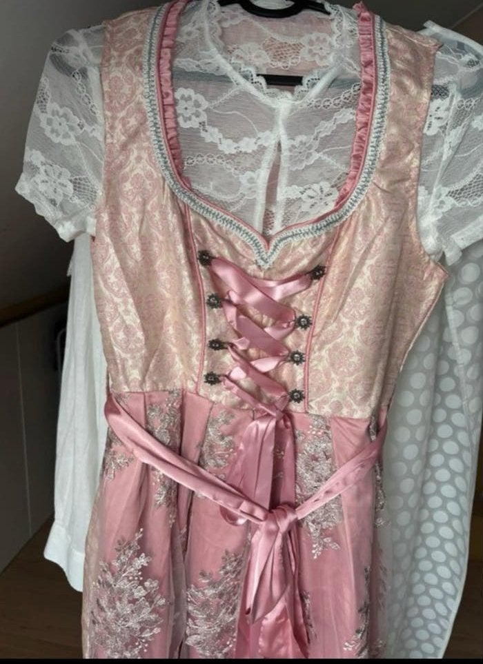Dirndl jurk maat M - Exclusief topje, Kleding | Dames, Ophalen of Verzenden, Zo goed als nieuw, Maat 38/40 (M), Roze