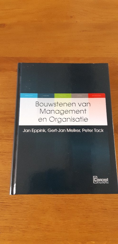 Bouwstenen van Management en Organisatie, Ophalen of Verzenden, Nieuw, Management