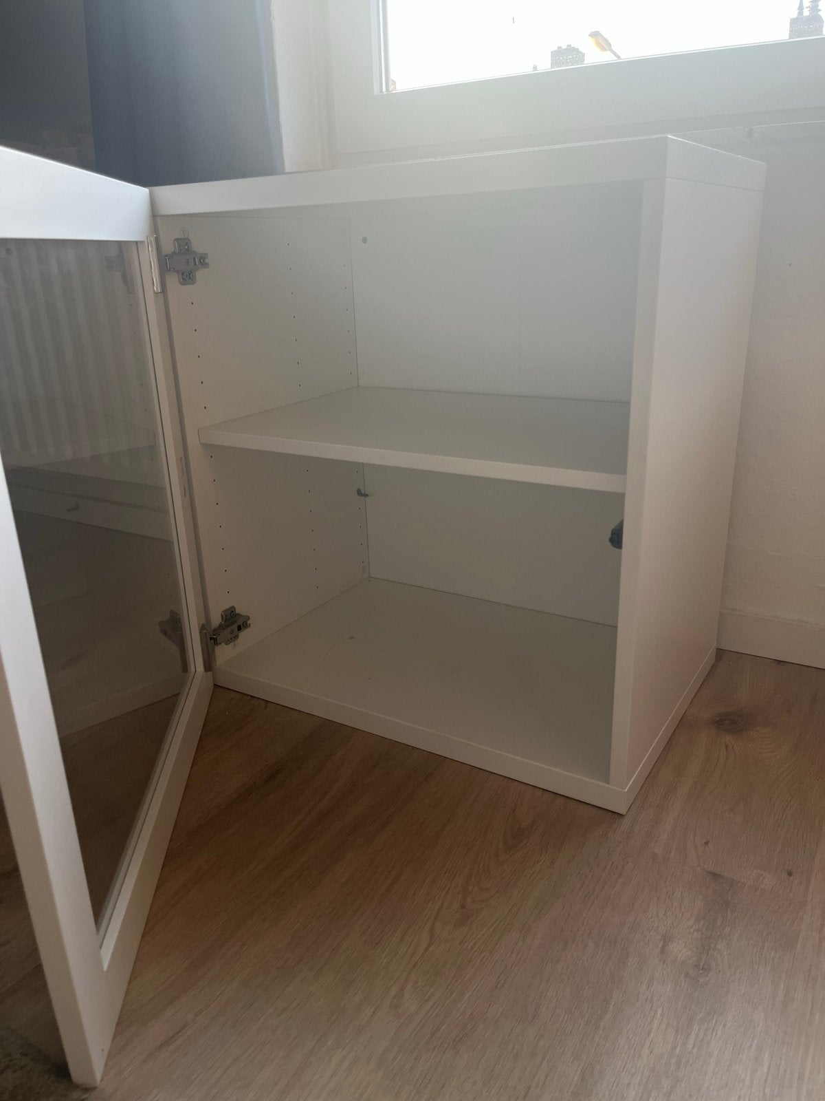 IKEA BESTÅ kast met glazen deur en plank, Ophalen, Gebruikt, 50 tot 100 cm, Minder dan 100 cm