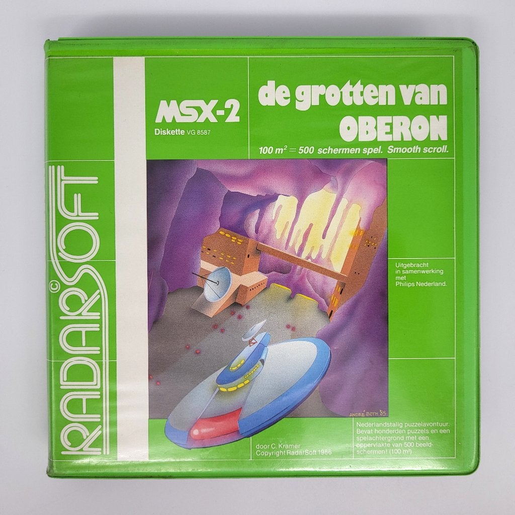 De grotten van Oberon - MSX-2 RadarSoft - Big Box - Floppy, Gebruikt, Verzenden, Overige genres, 1 speler