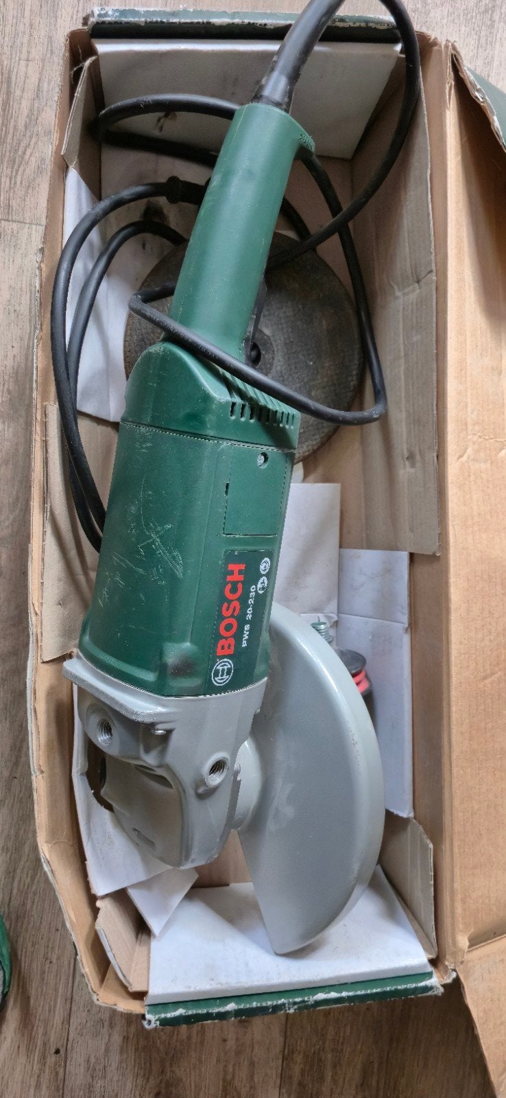 Bosch PWS 20-230 Haakse Slijpmachine - Gebruikt, Ophalen, Minder dan 700 watt, Haakse handslijpmachine