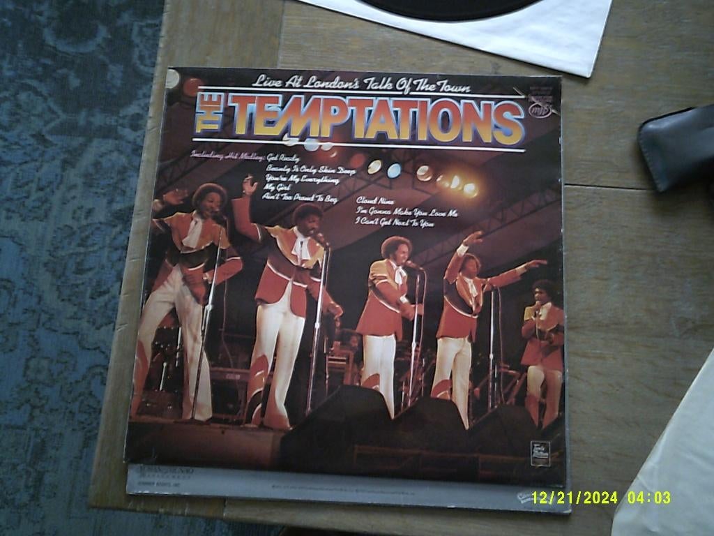 The Temptations ‎– Live At London's Talk Of The Town(LP), Ophalen of Verzenden, Zo goed als nieuw, 12 inch