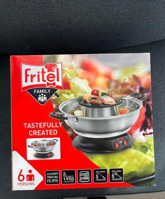 Fritel Fondue & Grill FG 2970 - 6 personen, Ophalen, Nieuw, Elektrisch, Fondueset