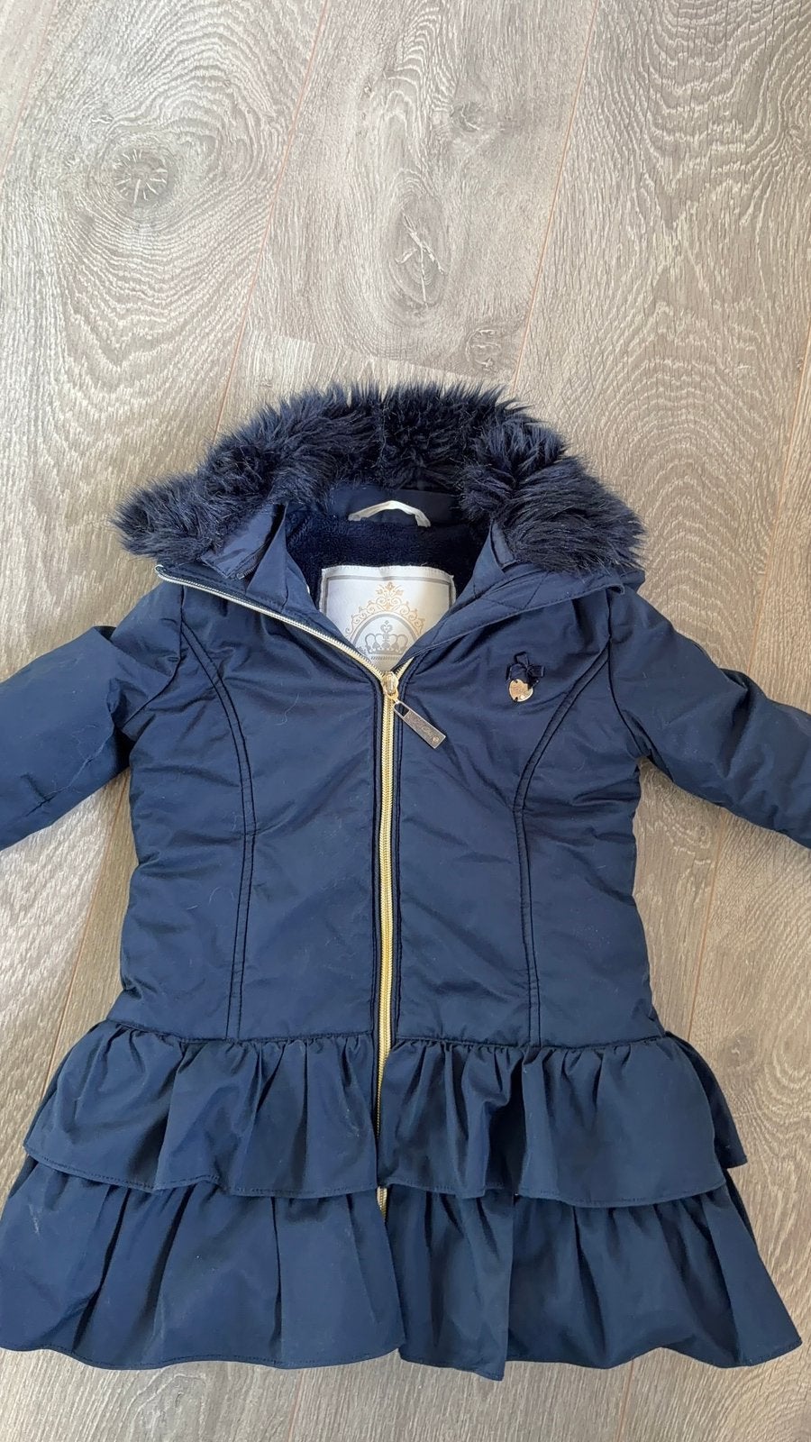 Le Chic winterjas ZGAN!, Kinderen en Baby's, Ophalen of Verzenden, Zo goed als nieuw, Meisje, Jas