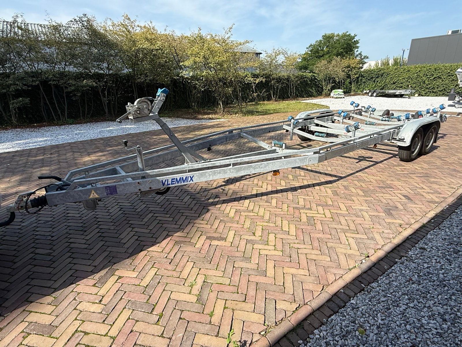 Vlemmix boottrailer met groot onderhoud en nieuwe onderdelen, Ophalen, 9 meter of meer, Overige typen, Zo goed als nieuw