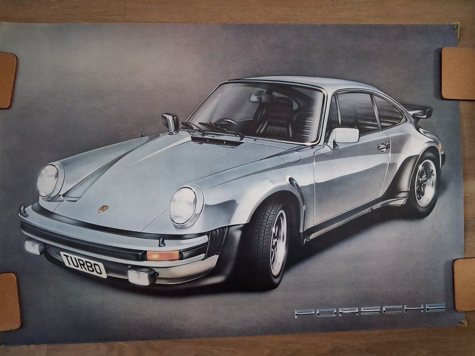 Porsche 930 Turbo Poster - 89 x 60 cm, Verzamelen, Ophalen, Gebruikt, Rechthoekig Liggend, A1 t/m A3