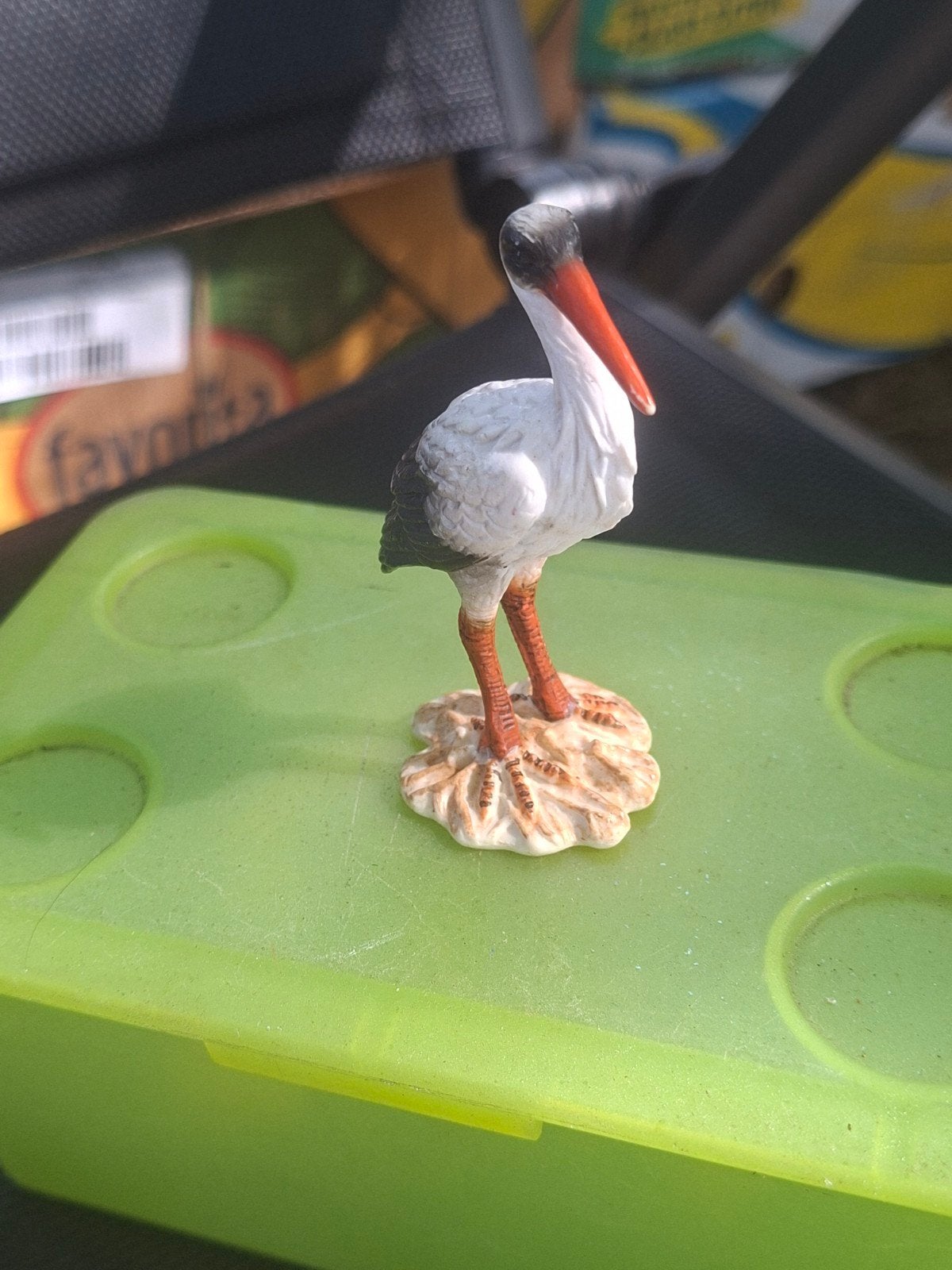 schleich  ooievaar, Verzamelen, Ophalen of Verzenden, Zo goed als nieuw, Vogel, Beeldje of Figuurtje