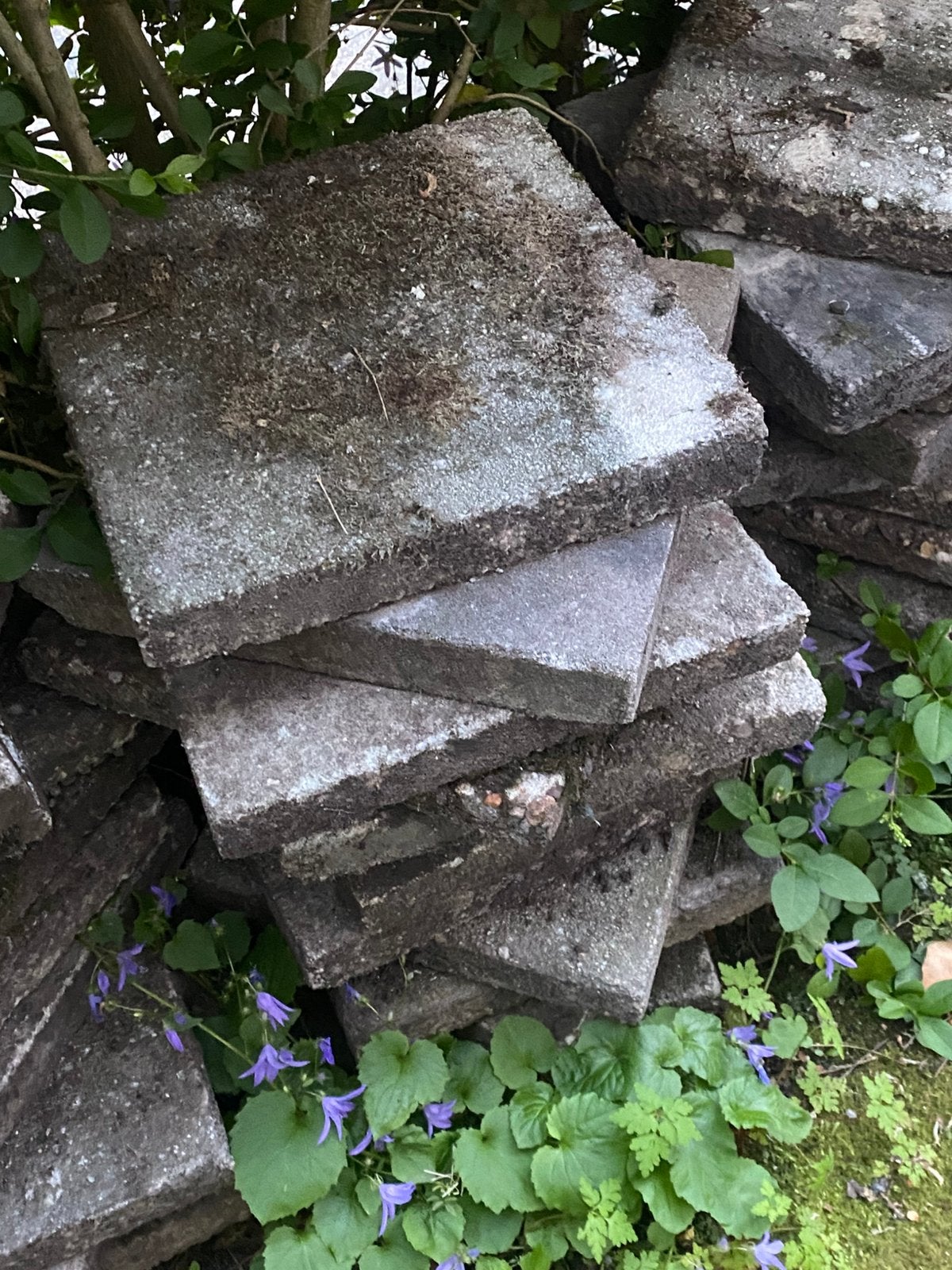 Stoeptegels gratis op te halen, Ophalen, Gebruikt, Beton, Overige typen