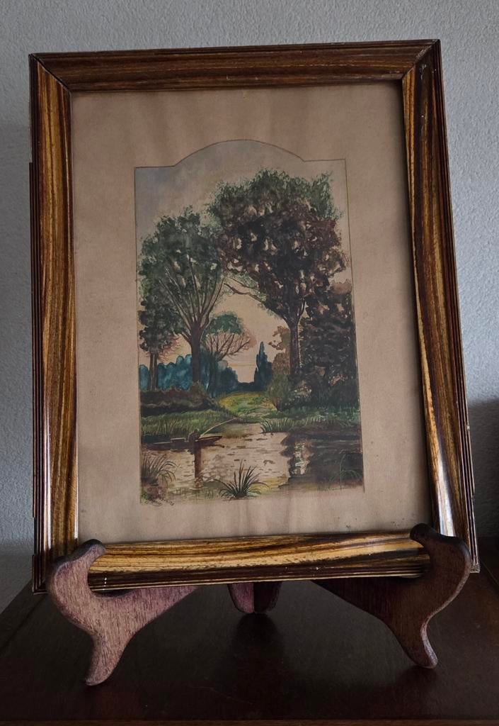 F.L. Bogaerts aquarel, Ophalen of Verzenden