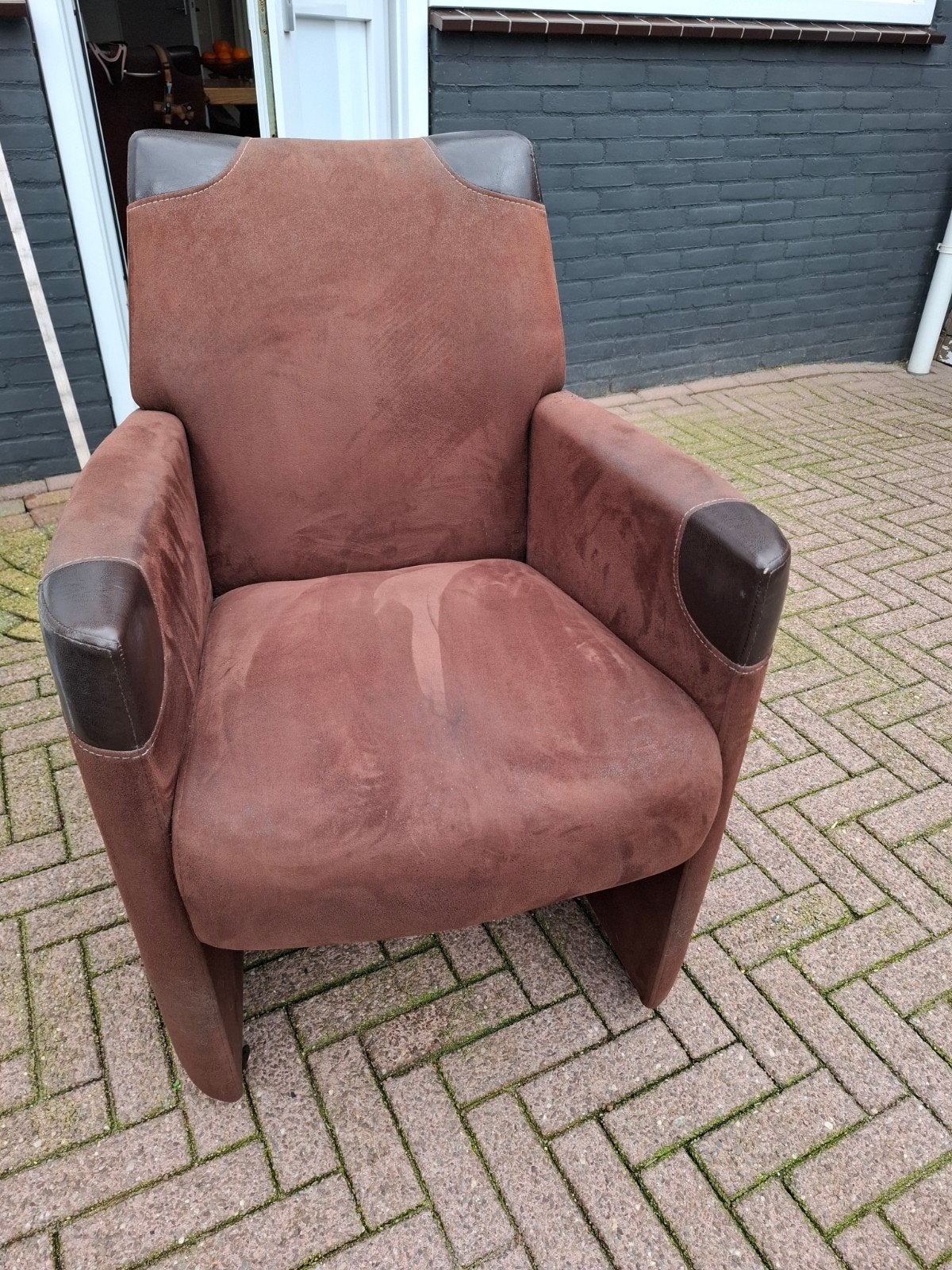4 eettafel stoelen, Ophalen, Gebruikt, Bruin, Vier