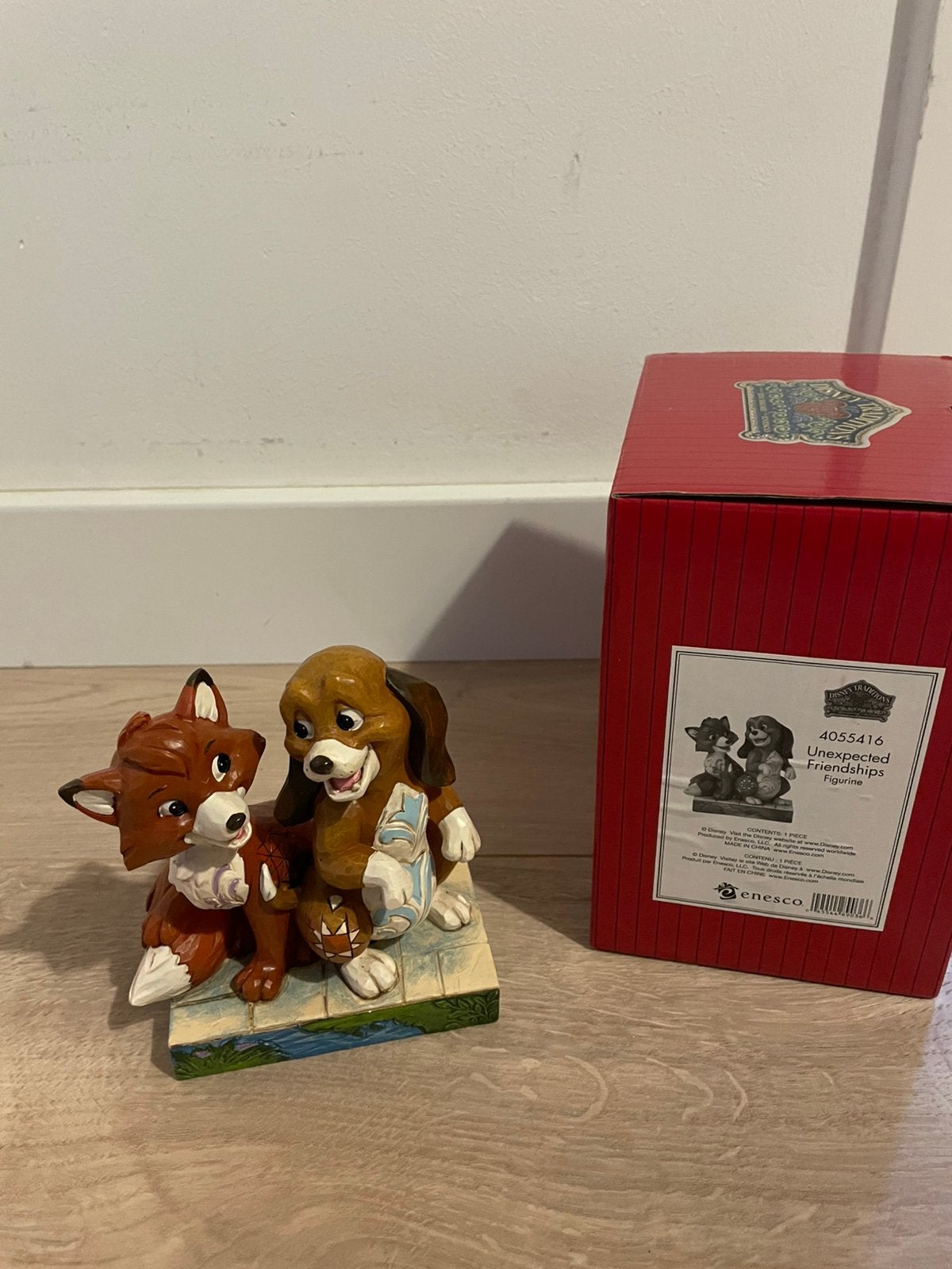 Disney Traditions Jim Shore - Frank en Frey fox dog, Verzamelen, Disney, Ophalen of Verzenden, Nieuw, Beeldje of Figuurtje