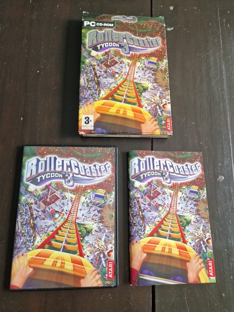 Rollercoaster Tycoon 3 met originele box en boekje, Gebruikt, 1 speler, Ophalen of Verzenden, Vanaf 3 jaar