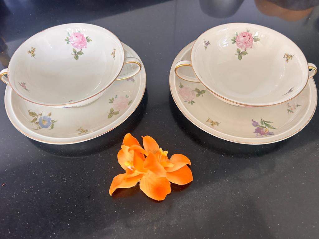 2x Rosenthal Winifred soepkom met schotel - Onbeschadigd, Ophalen of Verzenden