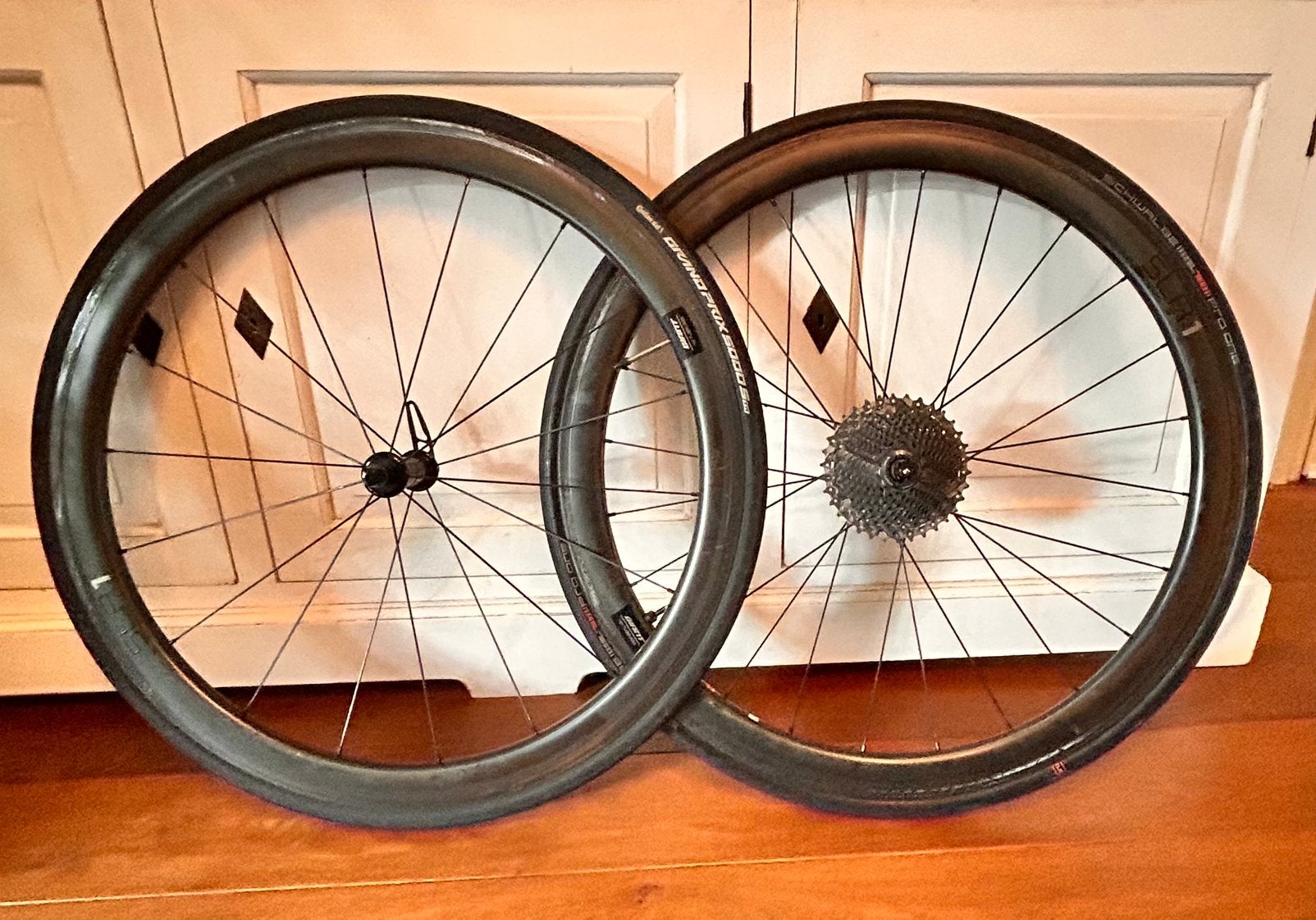 Giant SLR 1 42 Carbon Wielset - Tubeless, Rim Brake, Wiel, Ophalen of Verzenden, Zo goed als nieuw, Racefiets