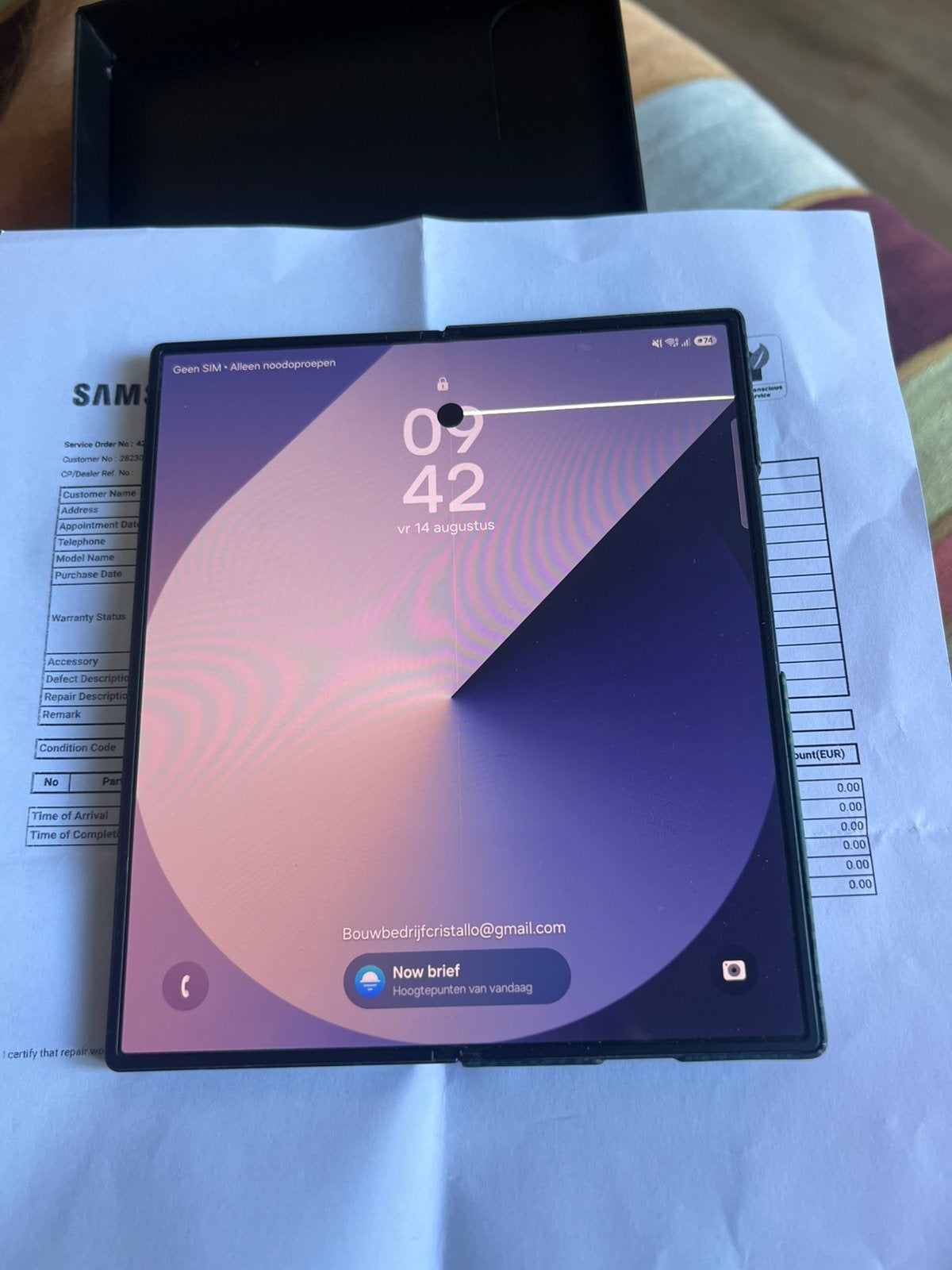 Samsung Galaxy Z Fold6, Telecommunicatie, Mobiele telefoons | Samsung, Ophalen, Overige modellen, Overige kleuren, Zo goed als nieuw