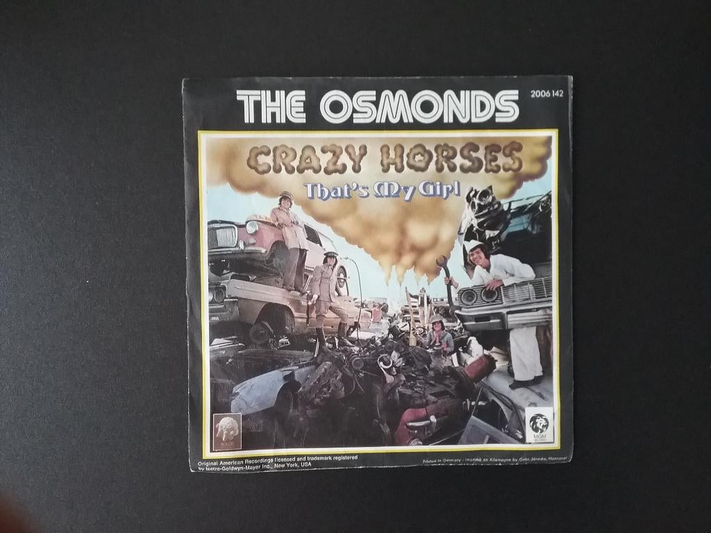 The Osmonds - Crazy Horses, 7 inch, Single, Ophalen of Verzenden, Pop
