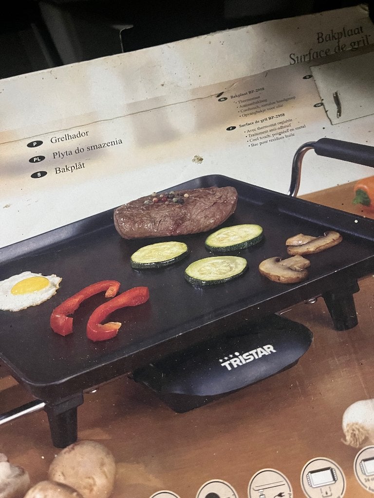TriStar grilplaat, Ophalen of Verzenden, Gebruikt, Tafelgrill