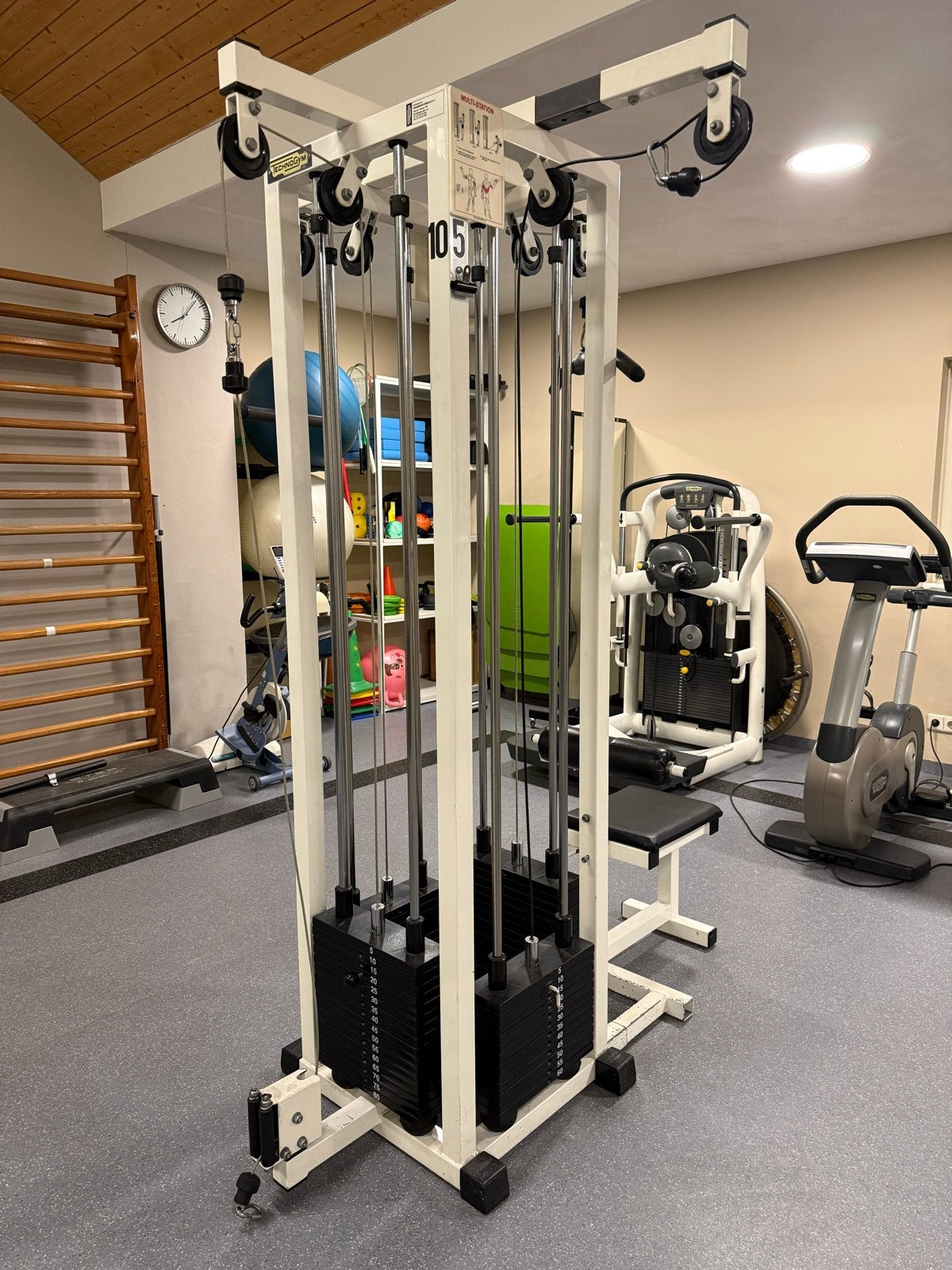 Technogym Cable Jungle 4 Stations Krachtstation, Ophalen, Gebruikt, Krachtstation, Armen
