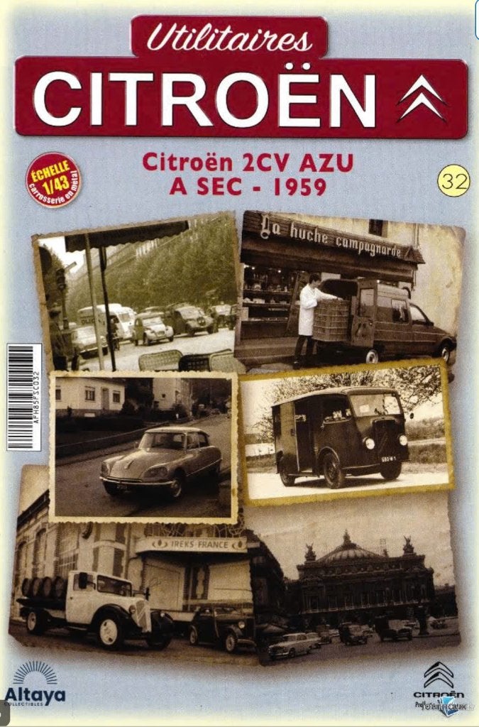Citroen 2CV AZU '59 ASEC schaal 1/43 Utilitaires Citroen 32, Verzenden, Nieuw, Auto, Overige merken